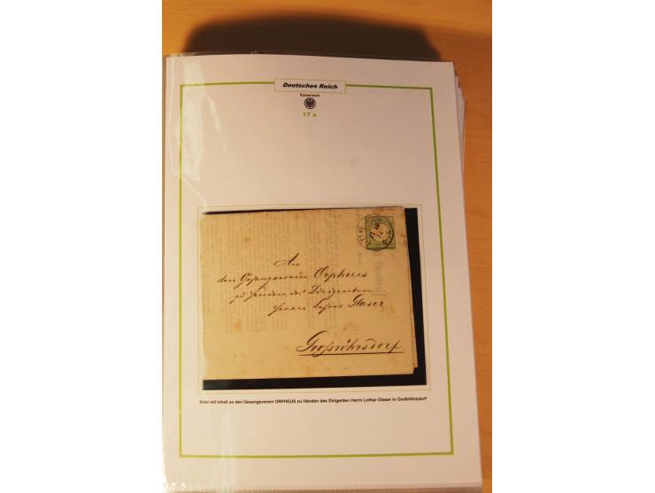 1872/75, Brustschilde-Spezialsammlung: auf 128 Blättern ausstellungsmäßig aufgezogen und beschriftet, dabei gute Einzelfranka