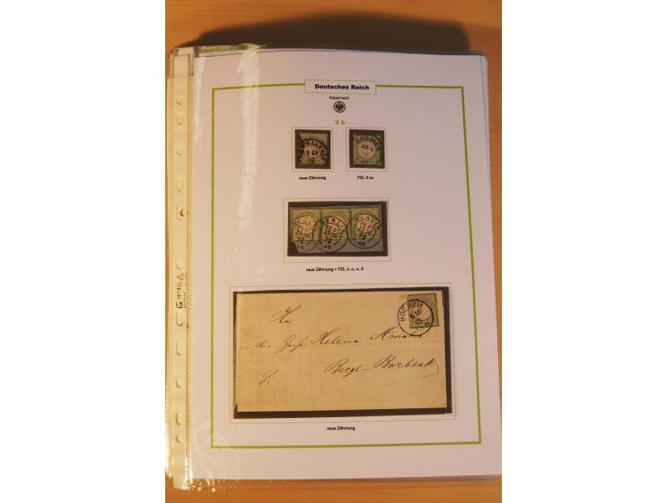 1872/75, Brustschilde-Spezialsammlung: auf 128 Blättern ausstellungsmäßig aufgezogen und beschriftet, dabei gute Einzelfranka