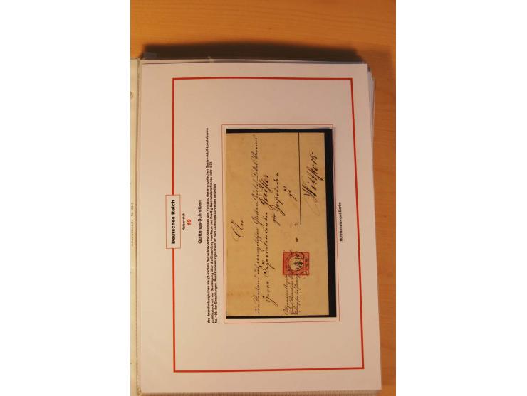 1872/75, Brustschilde-Spezialsammlung: auf 128 Blättern ausstellungsmäßig aufgezogen und beschriftet, dabei gute Einzelfranka