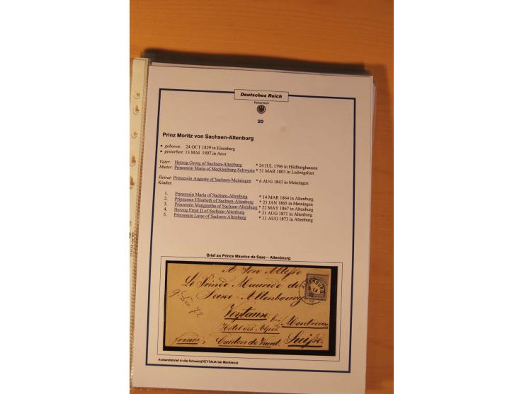 1872/75, Brustschilde-Spezialsammlung: auf 128 Blättern ausstellungsmäßig aufgezogen und beschriftet, dabei gute Einzelfranka