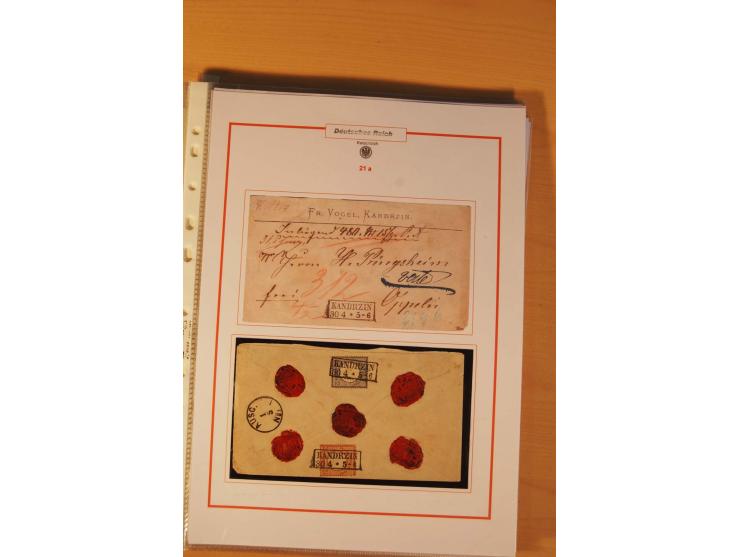 1872/75, Brustschilde-Spezialsammlung: auf 128 Blättern ausstellungsmäßig aufgezogen und beschriftet, dabei gute Einzelfranka