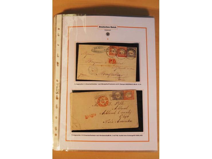 1872/75, Brustschilde-Spezialsammlung: auf 128 Blättern ausstellungsmäßig aufgezogen und beschriftet, dabei gute Einzelfranka
