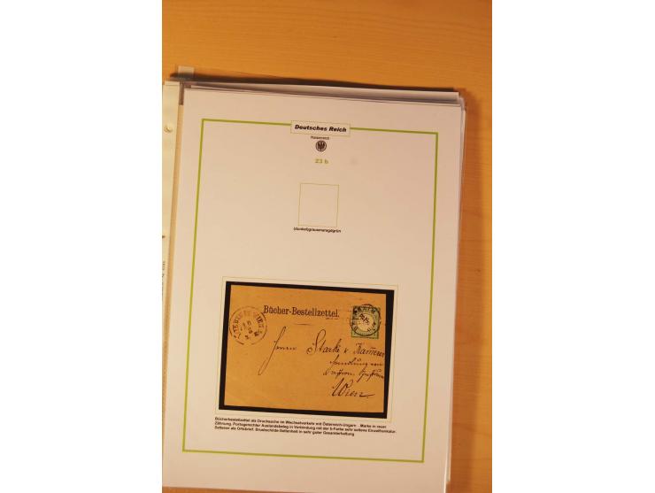 1872/75, Brustschilde-Spezialsammlung: auf 128 Blättern ausstellungsmäßig aufgezogen und beschriftet, dabei gute Einzelfranka
