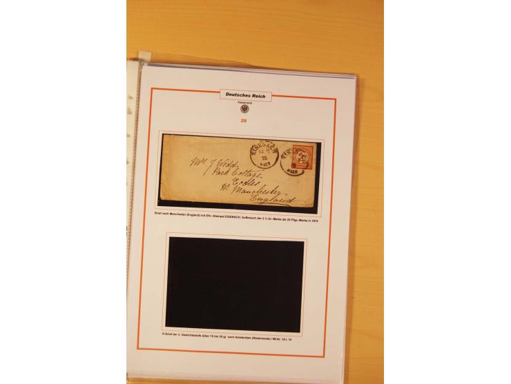 1872/75, Brustschilde-Spezialsammlung: auf 128 Blättern ausstellungsmäßig aufgezogen und beschriftet, dabei gute Einzelfranka