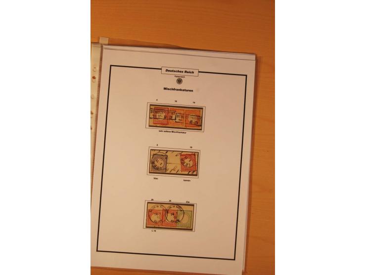 1872/75, Brustschilde-Spezialsammlung: auf 128 Blättern ausstellungsmäßig aufgezogen und beschriftet, dabei gute Einzelfranka