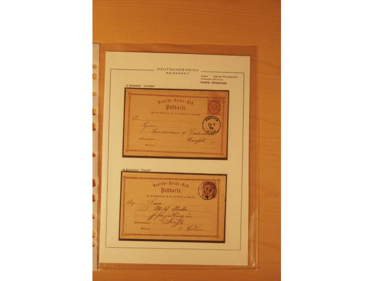 1872/75, Brustschilde-Spezialsammlung: auf 128 Blättern ausstellungsmäßig aufgezogen und beschriftet, dabei gute Einzelfranka