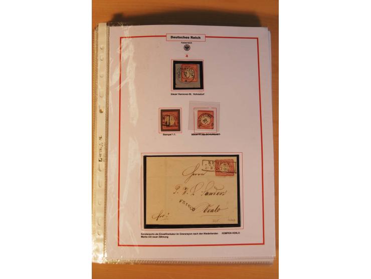 1872/75, Brustschilde-Spezialsammlung: auf 128 Blättern ausstellungsmäßig aufgezogen und beschriftet, dabei gute Einzelfranka