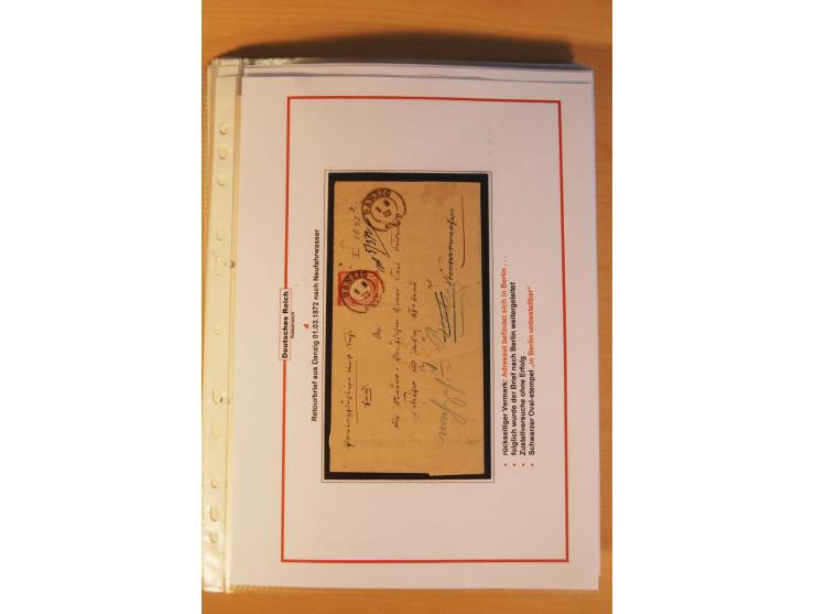 1872/75, Brustschilde-Spezialsammlung: auf 128 Blättern ausstellungsmäßig aufgezogen und beschriftet, dabei gute Einzelfranka