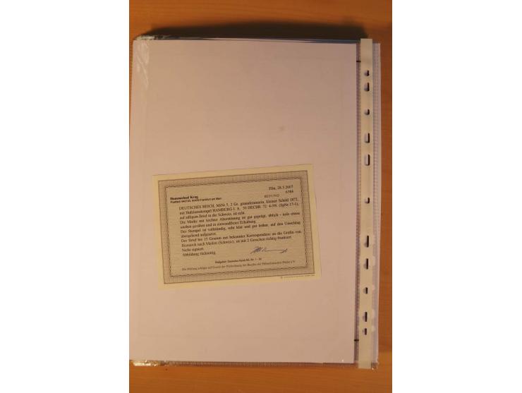 1872/75, Brustschilde-Spezialsammlung: auf 128 Blättern ausstellungsmäßig aufgezogen und beschriftet, dabei gute Einzelfranka