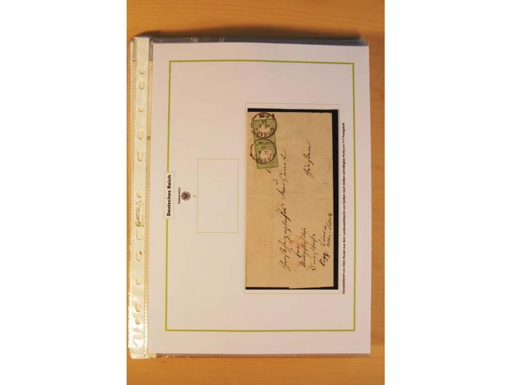 1872/75, Brustschilde-Spezialsammlung: auf 128 Blättern ausstellungsmäßig aufgezogen und beschriftet, dabei gute Einzelfranka