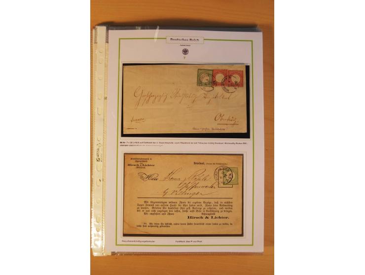 1872/75, Brustschilde-Spezialsammlung: auf 128 Blättern ausstellungsmäßig aufgezogen und beschriftet, dabei gute Einzelfranka
