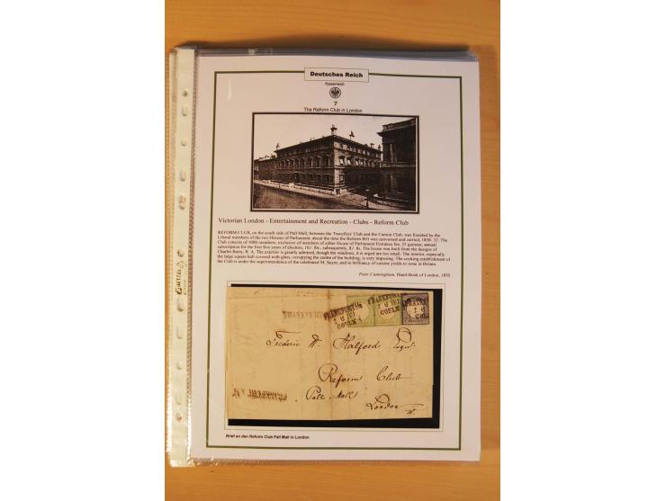 1872/75, Brustschilde-Spezialsammlung: auf 128 Blättern ausstellungsmäßig aufgezogen und beschriftet, dabei gute Einzelfranka