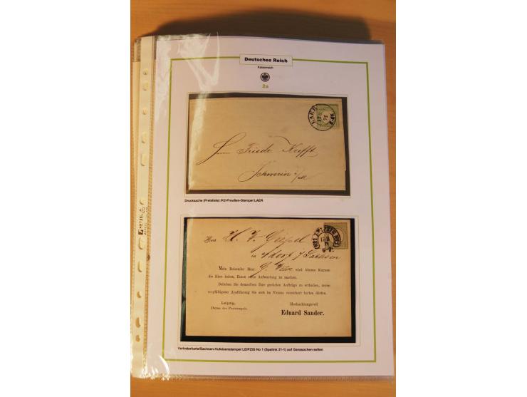 1872/75, Brustschilde-Spezialsammlung: auf 128 Blättern ausstellungsmäßig aufgezogen und beschriftet, dabei gute Einzelfranka
