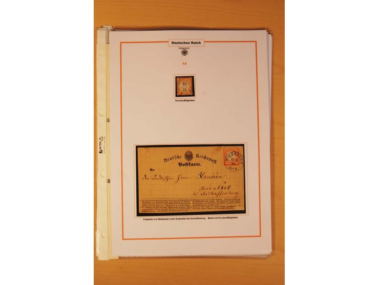 1872/75, Brustschilde-Spezialsammlung: auf 128 Blättern ausstellungsmäßig aufgezogen und beschriftet, dabei gute Einzelfranka