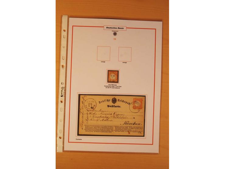 1872/75, Brustschilde-Spezialsammlung: auf 128 Blättern ausstellungsmäßig aufgezogen und beschriftet, dabei gute Einzelfranka