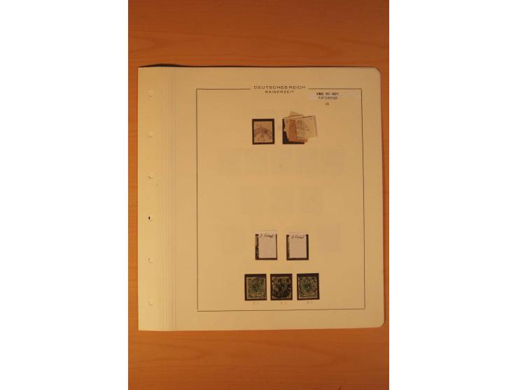 1889/1900 Krone/Adler: Große Forschungs- und Spezialsammlung der Plattenfehler und Fehler nach "Collegium Philatelicum", saub