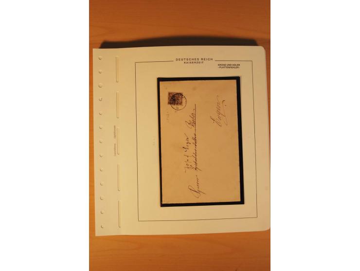 1889/1900 Krone/Adler: Große Forschungs- und Spezialsammlung der Plattenfehler und Fehler nach "Collegium Philatelicum", saub