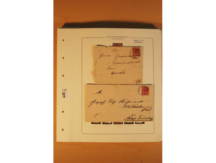 1889/1900 Krone/Adler: Große Forschungs- und Spezialsammlung der Plattenfehler und Fehler nach "Collegium Philatelicum", saub
