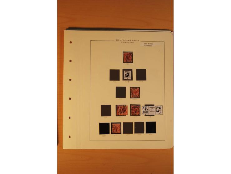 1889/1900 Krone/Adler: Große Forschungs- und Spezialsammlung der Plattenfehler und Fehler nach "Collegium Philatelicum", saub