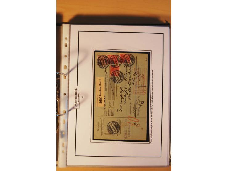 1889/1900, Krone/Adler: große gestempelte Spezialsammlung auf selbstgestalteten Blättern, dabei alle Farben kpl., vielfach me