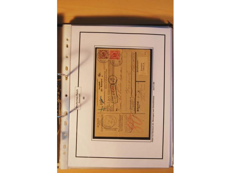 1889/1900, Krone/Adler: große gestempelte Spezialsammlung auf selbstgestalteten Blättern, dabei alle Farben kpl., vielfach me
