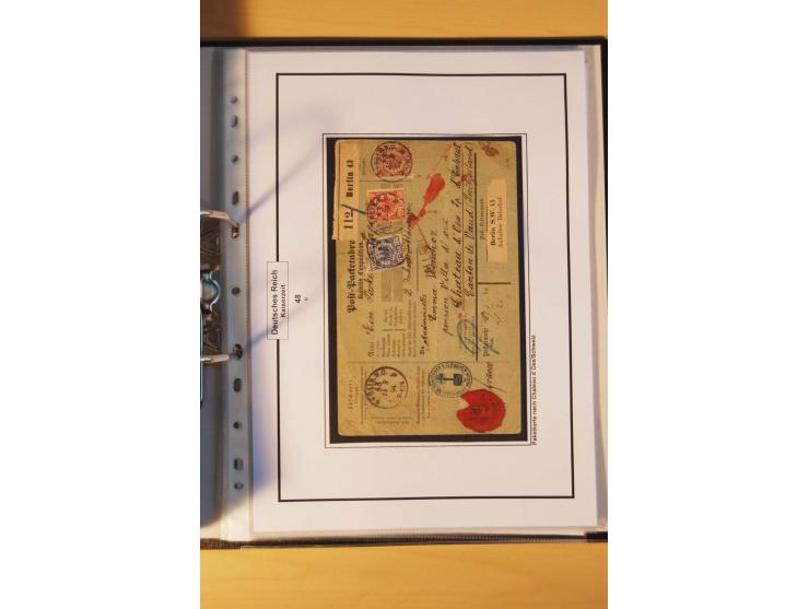 1889/1900, Krone/Adler: große gestempelte Spezialsammlung auf selbstgestalteten Blättern, dabei alle Farben kpl., vielfach me