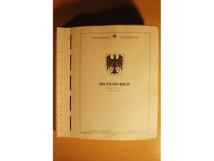 1919/32, umfangreiche, meist gestempelte und ungebrauchte/postfrische Sammlung im Vordruckalbum mit vielen besseren und kompl
