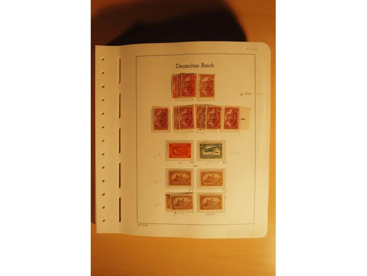 1919/32, umfangreiche, meist gestempelte und ungebrauchte/postfrische Sammlung im Vordruckalbum mit vielen besseren und kompl