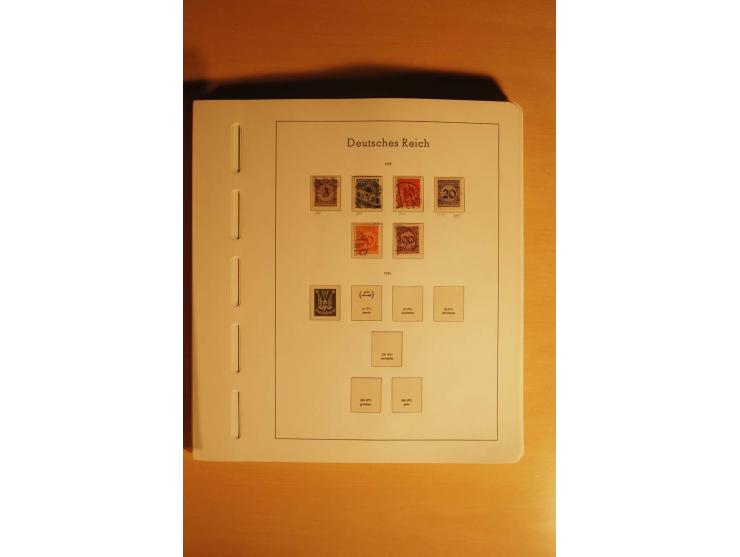 1919/32, umfangreiche, meist gestempelte und ungebrauchte/postfrische Sammlung im Vordruckalbum mit vielen besseren und kompl