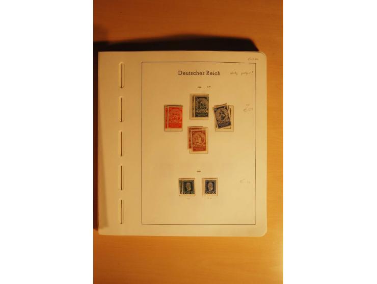 1919/32, umfangreiche, meist gestempelte und ungebrauchte/postfrische Sammlung im Vordruckalbum mit vielen besseren und kompl