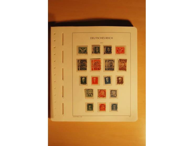 1919/32, umfangreiche, meist gestempelte und ungebrauchte/postfrische Sammlung im Vordruckalbum mit vielen besseren und kompl