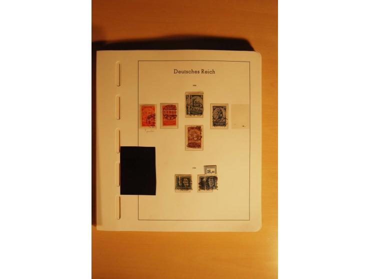 1919/32, umfangreiche, meist gestempelte und ungebrauchte/postfrische Sammlung im Vordruckalbum mit vielen besseren und kompl