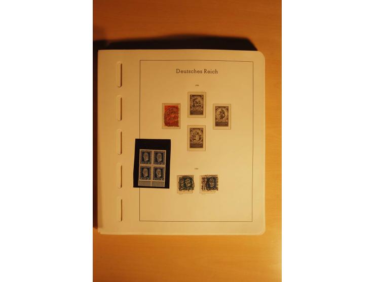 1919/32, umfangreiche, meist gestempelte und ungebrauchte/postfrische Sammlung im Vordruckalbum mit vielen besseren und kompl