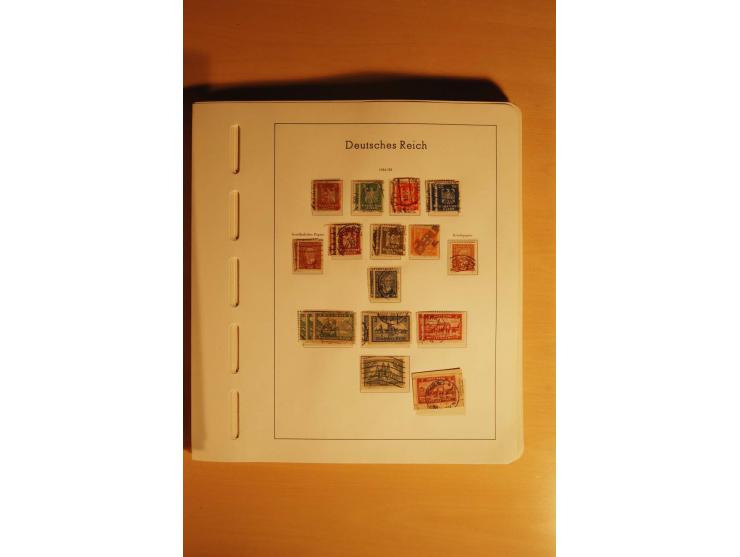 1919/32, umfangreiche, meist gestempelte und ungebrauchte/postfrische Sammlung im Vordruckalbum mit vielen besseren und kompl