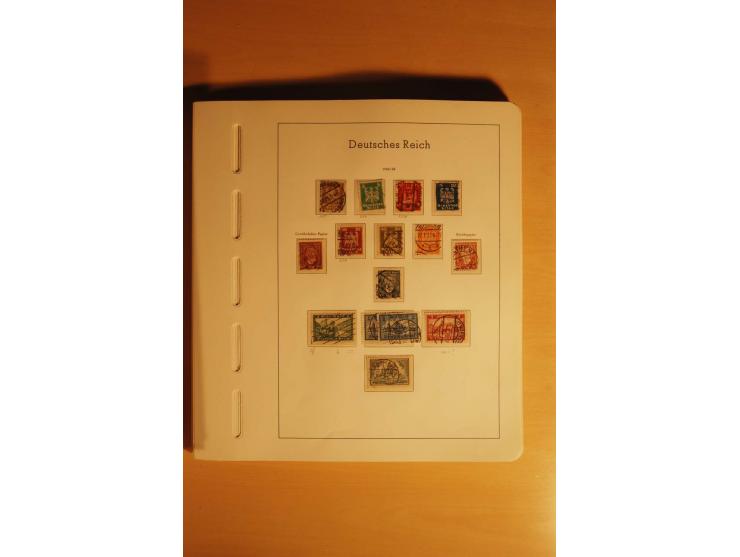 1919/32, umfangreiche, meist gestempelte und ungebrauchte/postfrische Sammlung im Vordruckalbum mit vielen besseren und kompl
