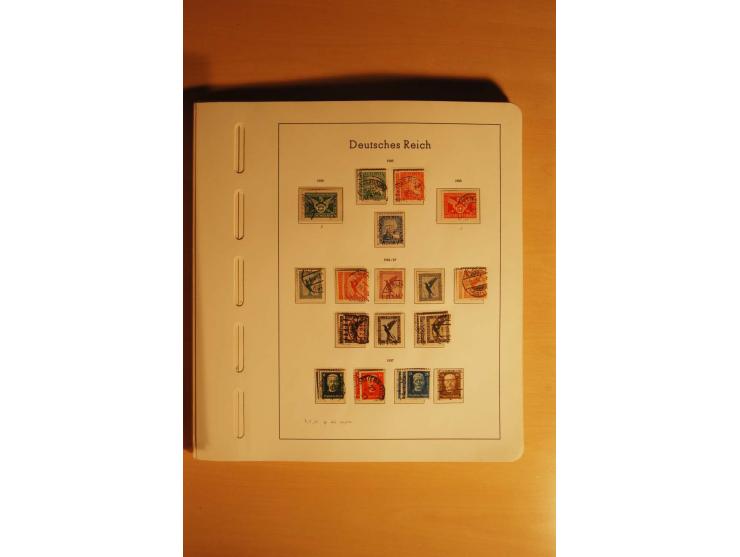 1919/32, umfangreiche, meist gestempelte und ungebrauchte/postfrische Sammlung im Vordruckalbum mit vielen besseren und kompl
