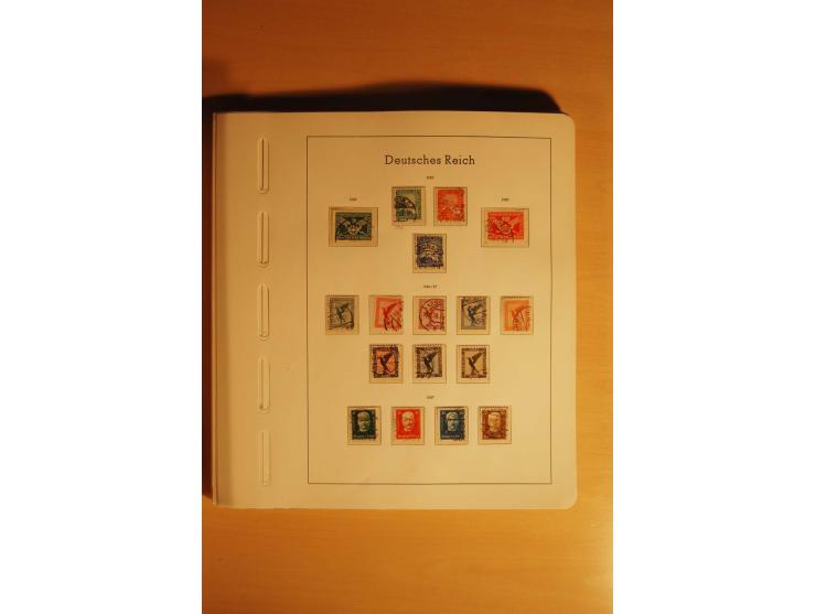 1919/32, umfangreiche, meist gestempelte und ungebrauchte/postfrische Sammlung im Vordruckalbum mit vielen besseren und kompl