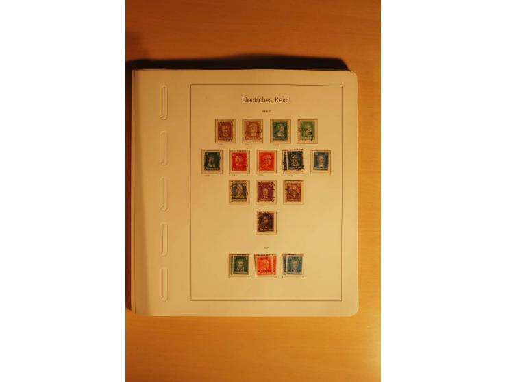 1919/32, umfangreiche, meist gestempelte und ungebrauchte/postfrische Sammlung im Vordruckalbum mit vielen besseren und kompl