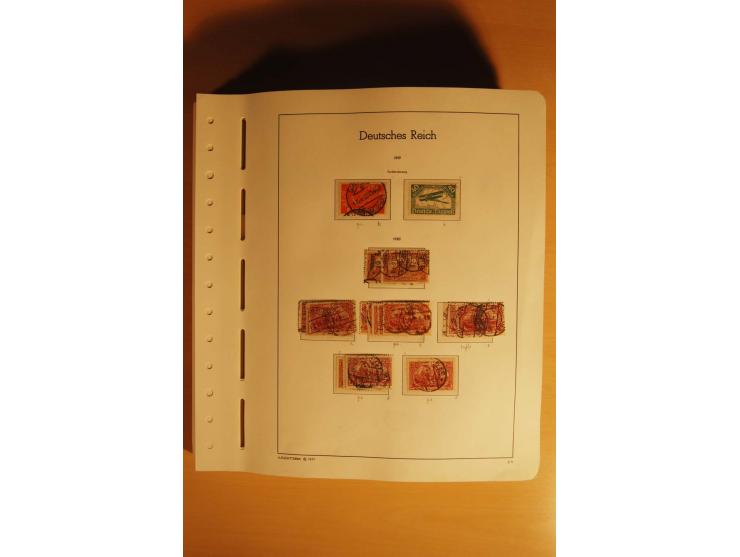1919/32, umfangreiche, meist gestempelte und ungebrauchte/postfrische Sammlung im Vordruckalbum mit vielen besseren und kompl