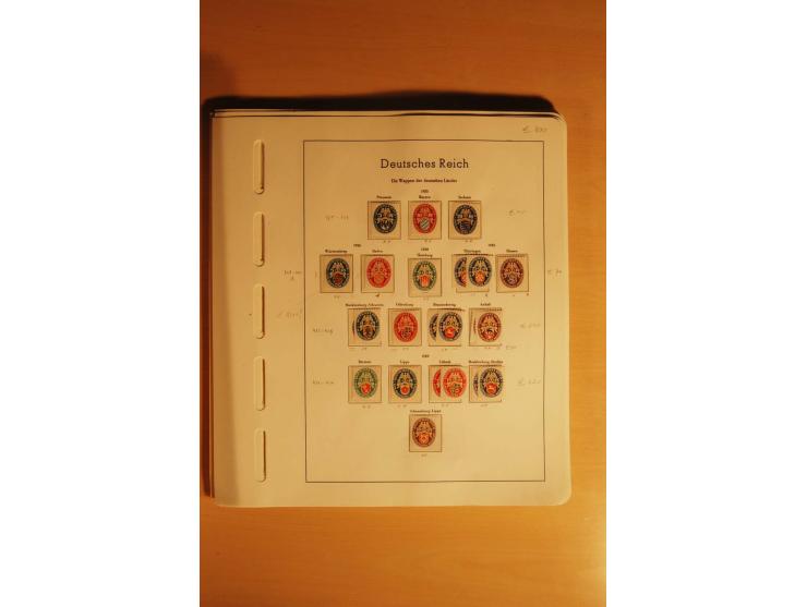1919/32, umfangreiche, meist gestempelte und ungebrauchte/postfrische Sammlung im Vordruckalbum mit vielen besseren und kompl