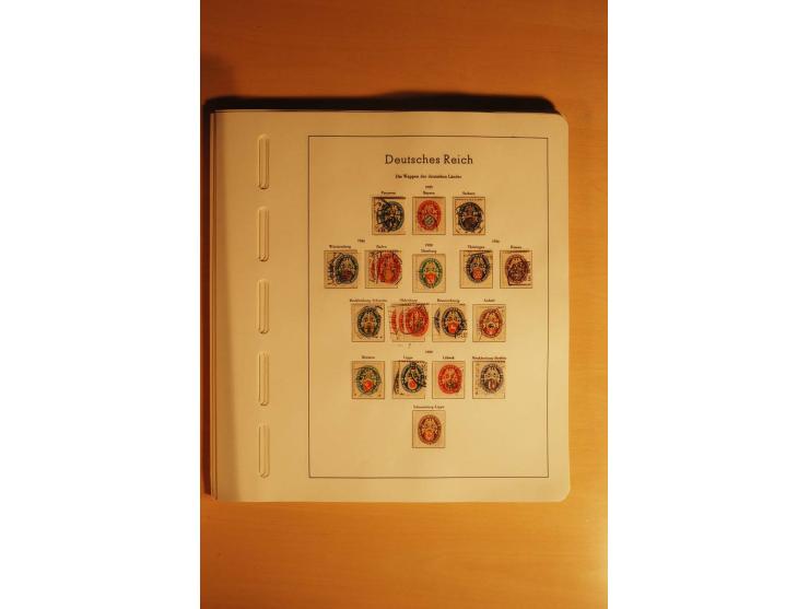 1919/32, umfangreiche, meist gestempelte und ungebrauchte/postfrische Sammlung im Vordruckalbum mit vielen besseren und kompl