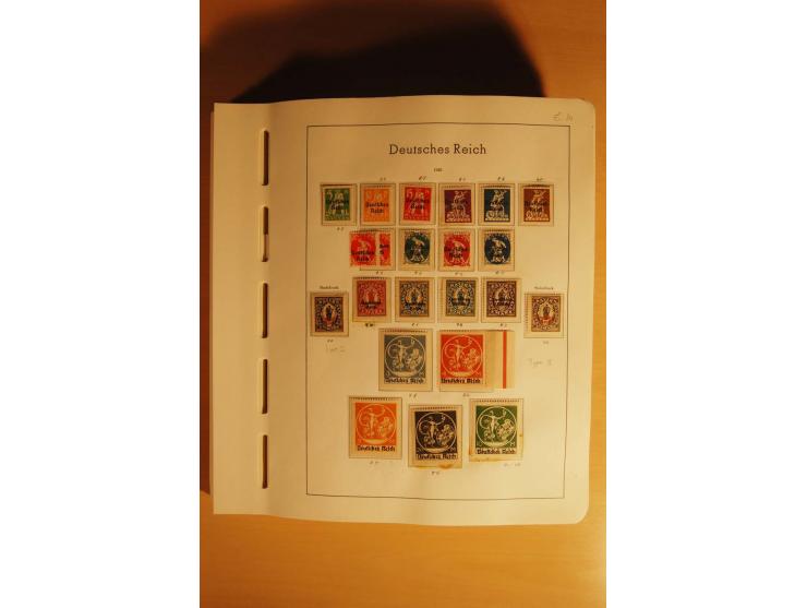 1919/32, umfangreiche, meist gestempelte und ungebrauchte/postfrische Sammlung im Vordruckalbum mit vielen besseren und kompl