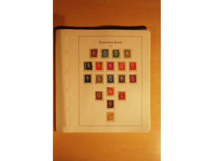 1919/32, umfangreiche, meist gestempelte und ungebrauchte/postfrische Sammlung im Vordruckalbum mit vielen besseren und kompl