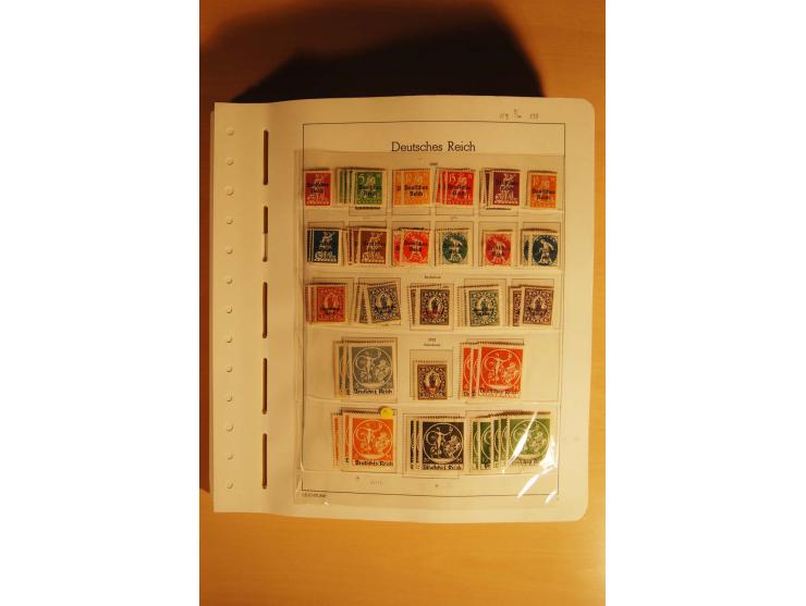 1919/32, umfangreiche, meist gestempelte und ungebrauchte/postfrische Sammlung im Vordruckalbum mit vielen besseren und kompl