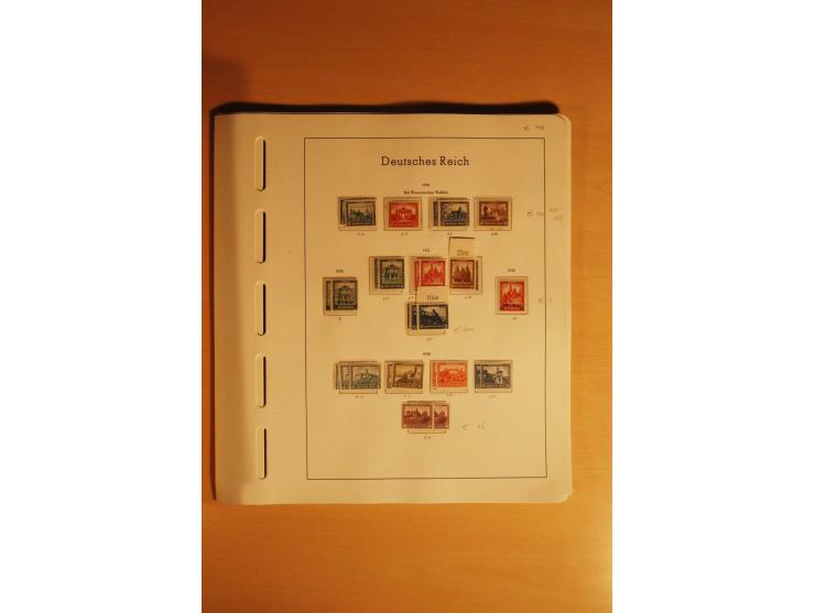 1919/32, umfangreiche, meist gestempelte und ungebrauchte/postfrische Sammlung im Vordruckalbum mit vielen besseren und kompl