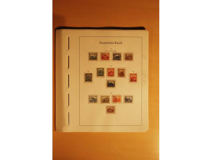 1919/32, umfangreiche, meist gestempelte und ungebrauchte/postfrische Sammlung im Vordruckalbum mit vielen besseren und kompl