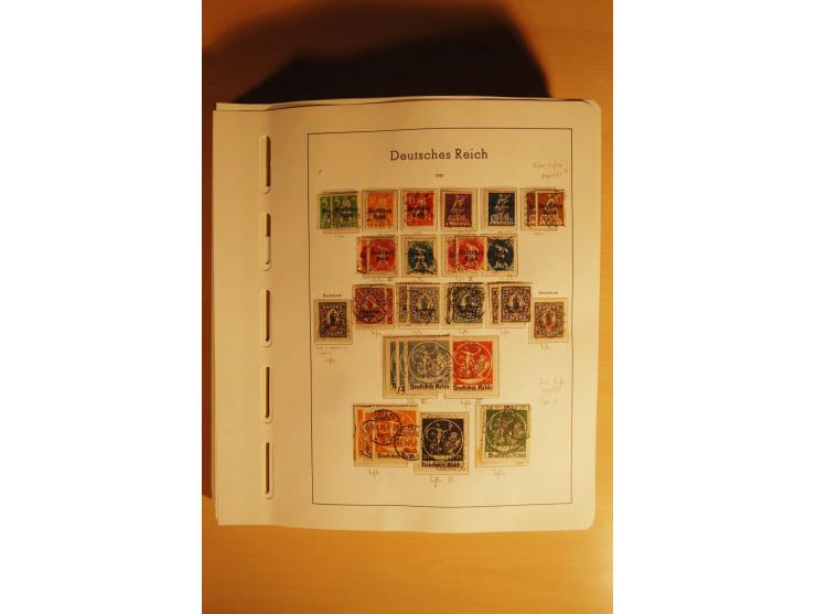 1919/32, umfangreiche, meist gestempelte und ungebrauchte/postfrische Sammlung im Vordruckalbum mit vielen besseren und kompl