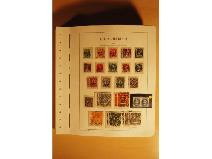 1919/32, umfangreiche, meist gestempelte und ungebrauchte/postfrische Sammlung im Vordruckalbum mit vielen besseren und kompl