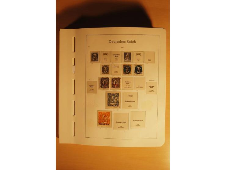 1919/32, umfangreiche, meist gestempelte und ungebrauchte/postfrische Sammlung im Vordruckalbum mit vielen besseren und kompl