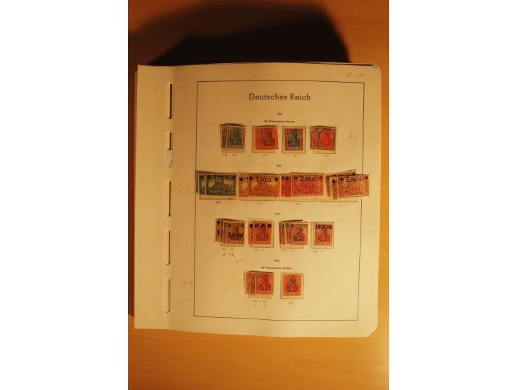 1919/32, umfangreiche, meist gestempelte und ungebrauchte/postfrische Sammlung im Vordruckalbum mit vielen besseren und kompl